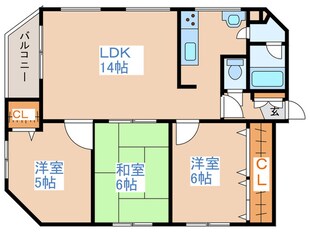 ｻﾝﾄｱﾘｵﾃﾞ藻岩の物件間取画像